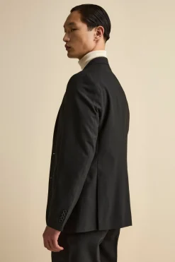 Giacca Monopetto Elegante con Revers Classico Drop 4 - NERO
