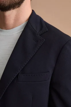 Giacca Slim Fit Semifoderata Revers Classico - BLU