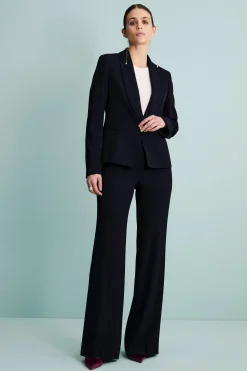 Giacca Twill Cerimonia con Collo Sciallato - BLU