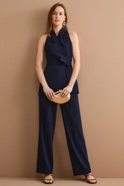 Gilet Cady da Cerimonia con Cintura - BLU