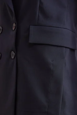 Gilet Doppiopetto da Cerimonia in Lana Vergine - BLU