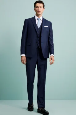 Gilet Elegante in Lana Vergine - BLU