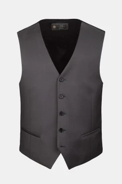 Gilet grigio in lana - ANTRACITE