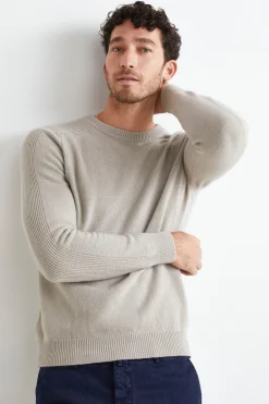 Girocollo in Lana e Cashmere - GRIGIO