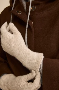 Guanti in cashmere - BEIGE