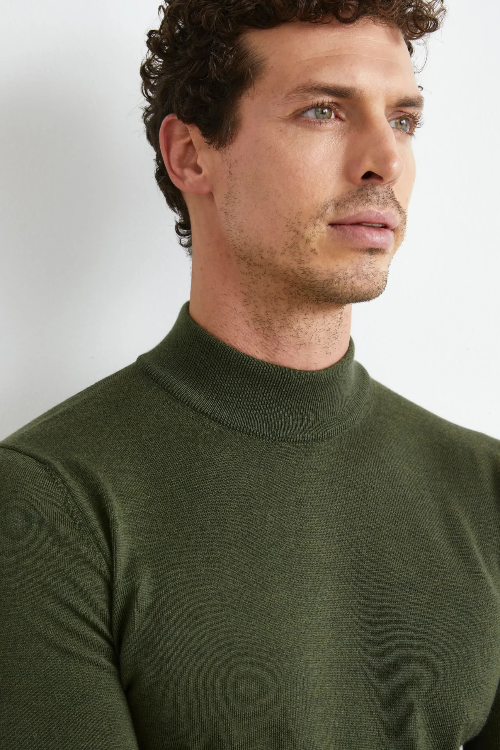 Lupetto in Lana Merino - VERDE MILITARE