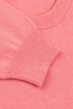 Maglia girocollo in cashmere - ROSA