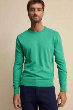 Maglia girocollo in cotone - MENTA