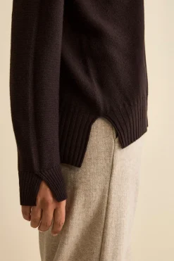 Maglia Over Scollo a V in Lana Merino - T.MORO