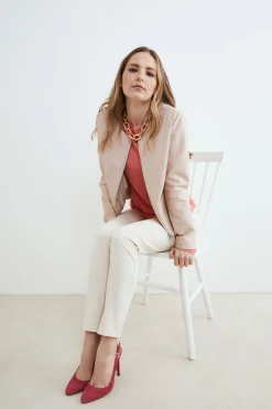 Pantalone bianco in cotone - ECRU