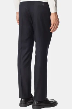 Pantalone classico in lana blu - BLU