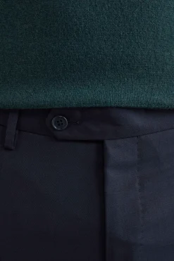 Pantalone Comfort in Lana - BLU