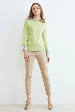 Pantalone elasticizzato - BEIGE