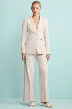 Pantalone Elegante a Gamba Larga - SABBIA
