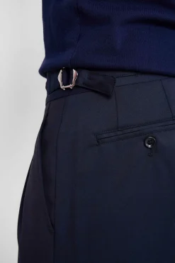 Pantalone Elegante con Pinces - BLU