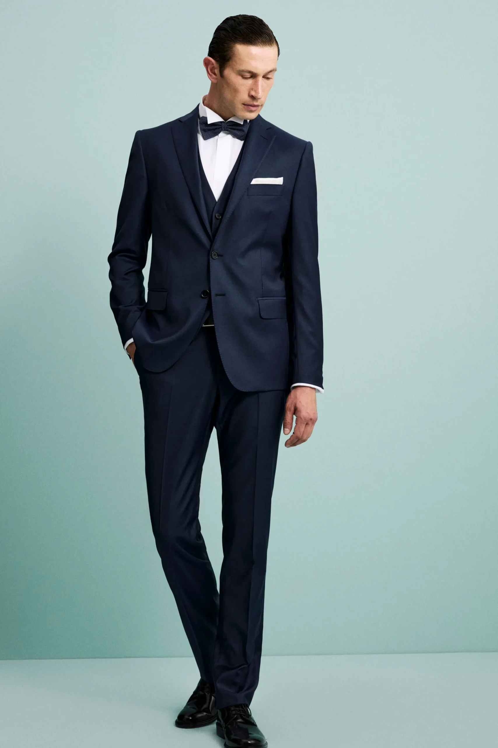 Pantalone elegante drop 6 - BLU