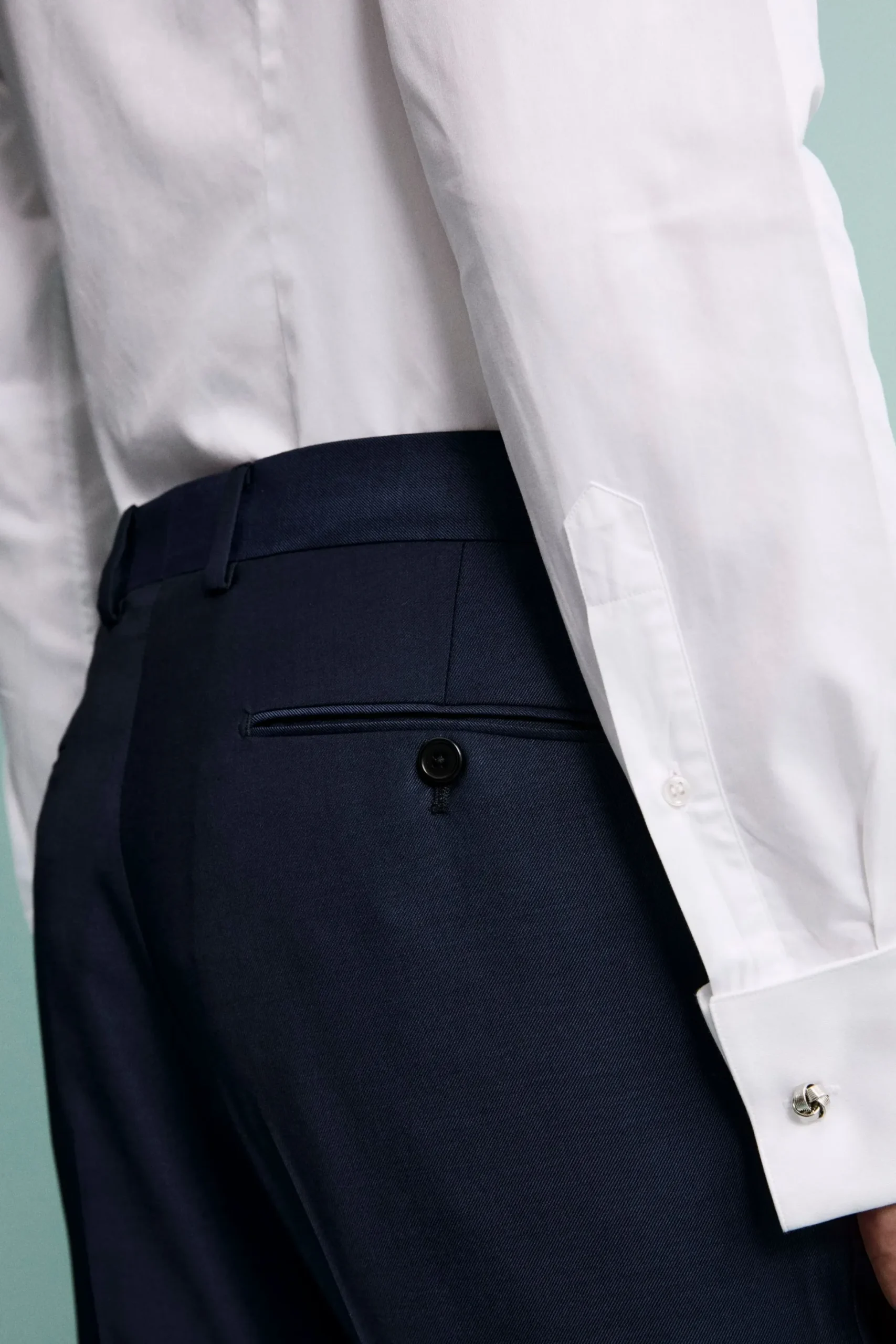 Pantalone elegante drop 4 - BLU