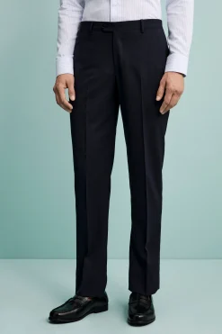 Pantalone Elegante in Lana Vergine Drop 8 - BLU