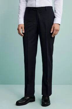 Pantalone Elegante in Lana Vergine Drop 6 - BLU