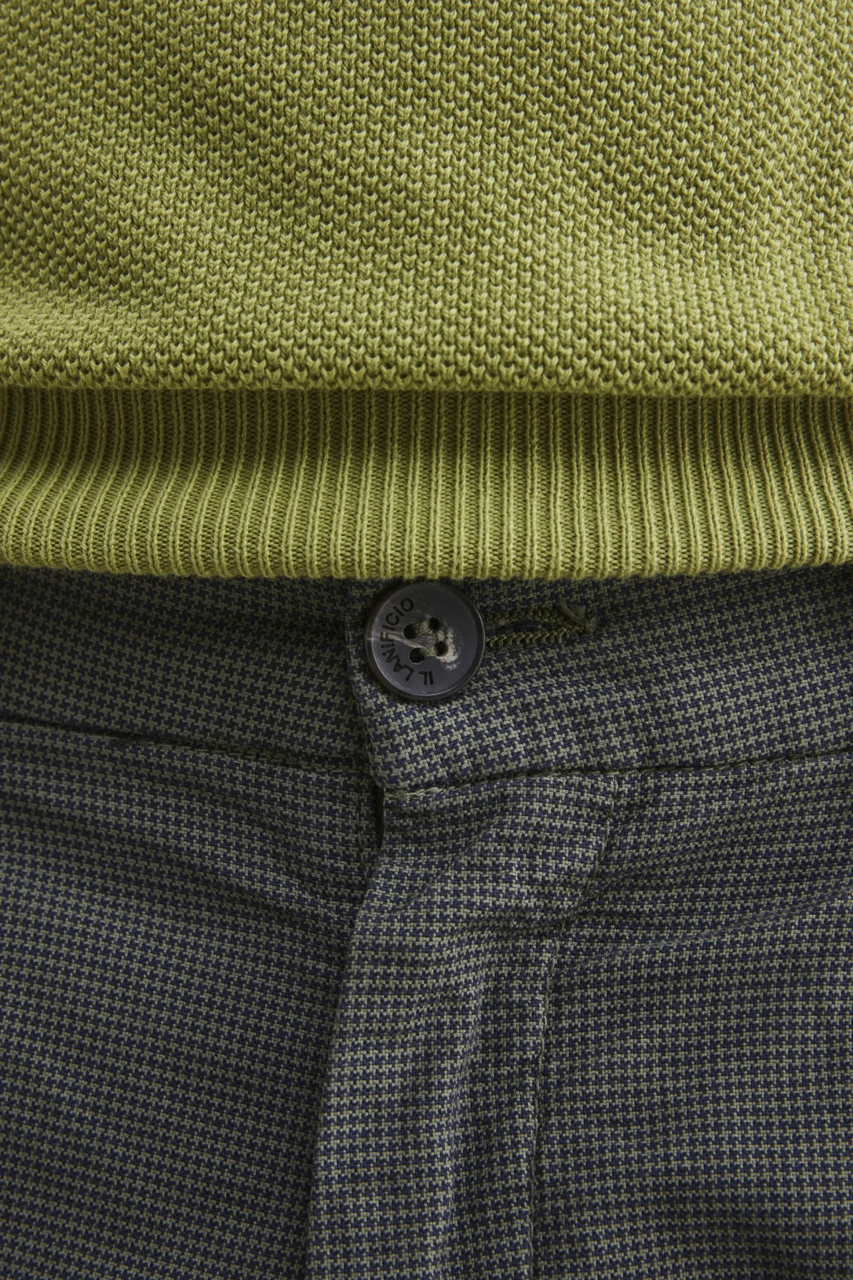Pantalone fantasia in cotone - VERDE