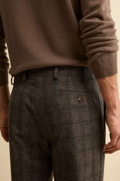 Pantalone Galles in Misto Cotone e Lana - FANT. MARRONE