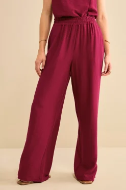 Pantalone Gaucho con Tasche - BORDEAUX