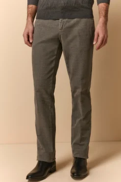 Pantalone Microrete Regular Fit - GRIGIO MICROEFFETTO