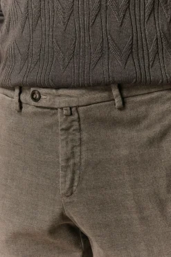 Pantalone Microrete Regular Fit - GRIGIO MICROEFFETTO