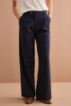 Pantalone Palazzo da Cerimonia in Lana Vergine - BLU