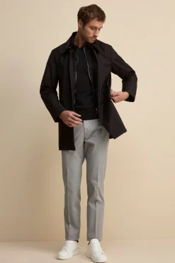 Pantalone Regular Fit in Cotone Armaturato - GRIGIO