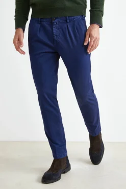 Pantalone Stretch Slim Fit - BLU
