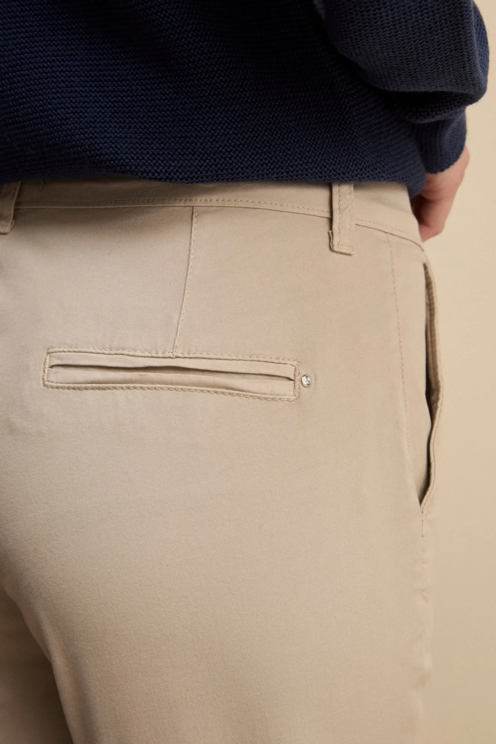 Pantalone Twill Regular Fit - BEIGE
