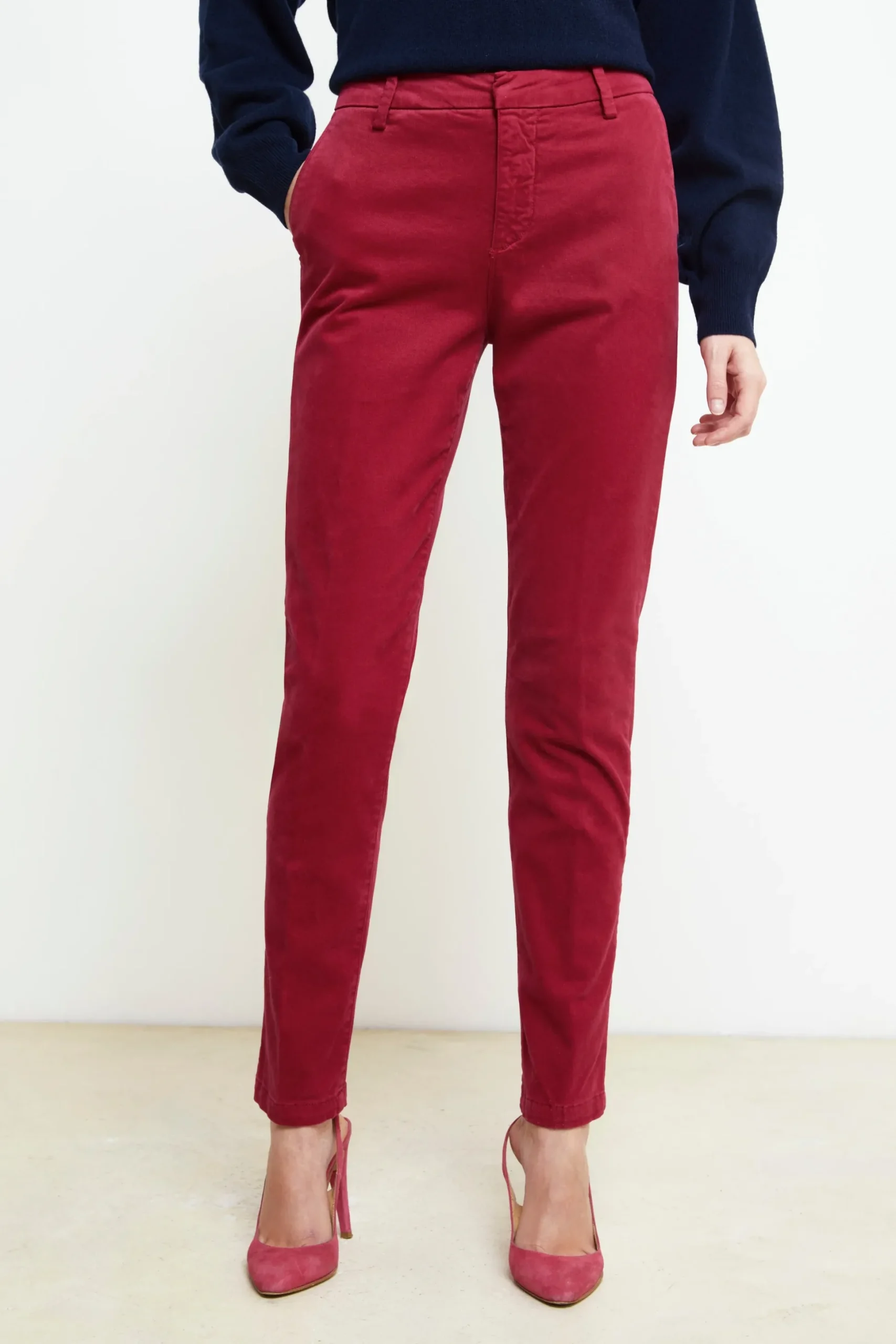Pantaloni cinque tasche - BORDEAUX