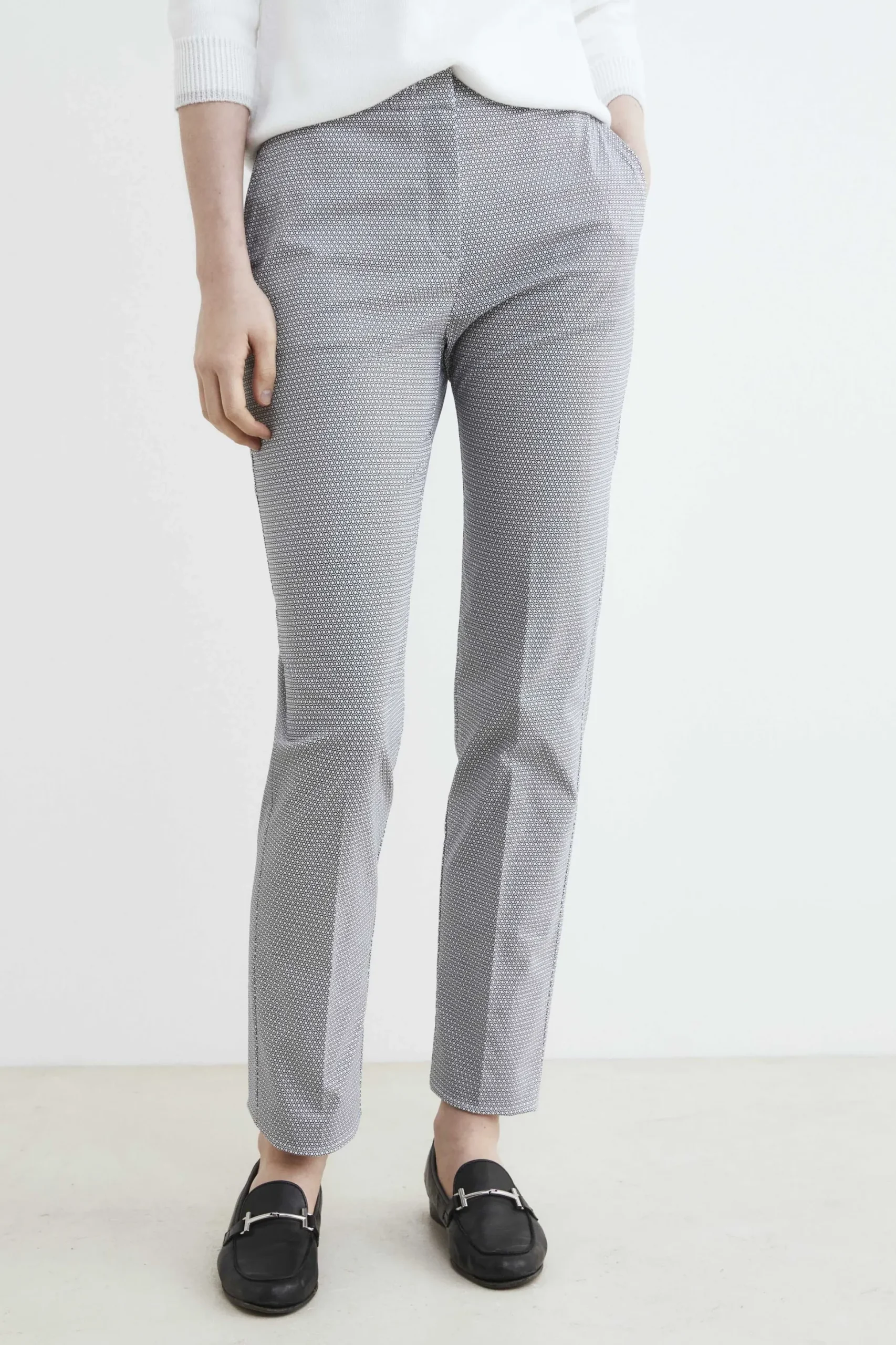 Pantaloni fantasia blu - BLU MICROEFFETTO