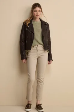 Pantaloni Slim Cinque Tasche - BEIGE