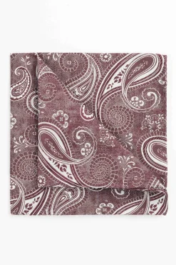 Pochette paisley in seta - FANT. BORDEAUX