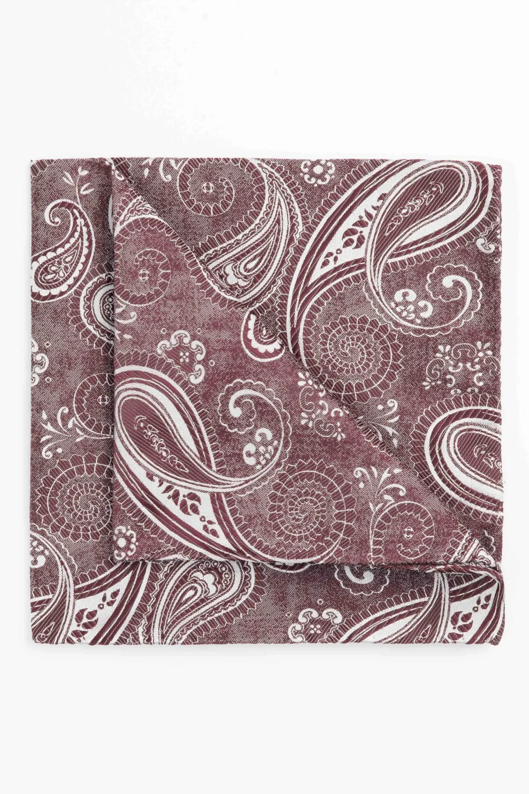 Pochette paisley in seta - FANT. BORDEAUX