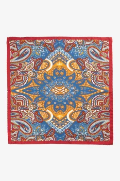 Pochette ripasso in seta - FANT. AZZURRO
