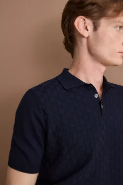 Polo Dama Mezza Manica in Cotone - BLU