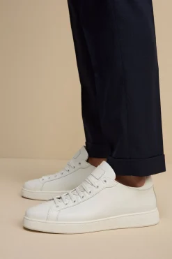 Sneakers Basse in Pelle - BIANCO