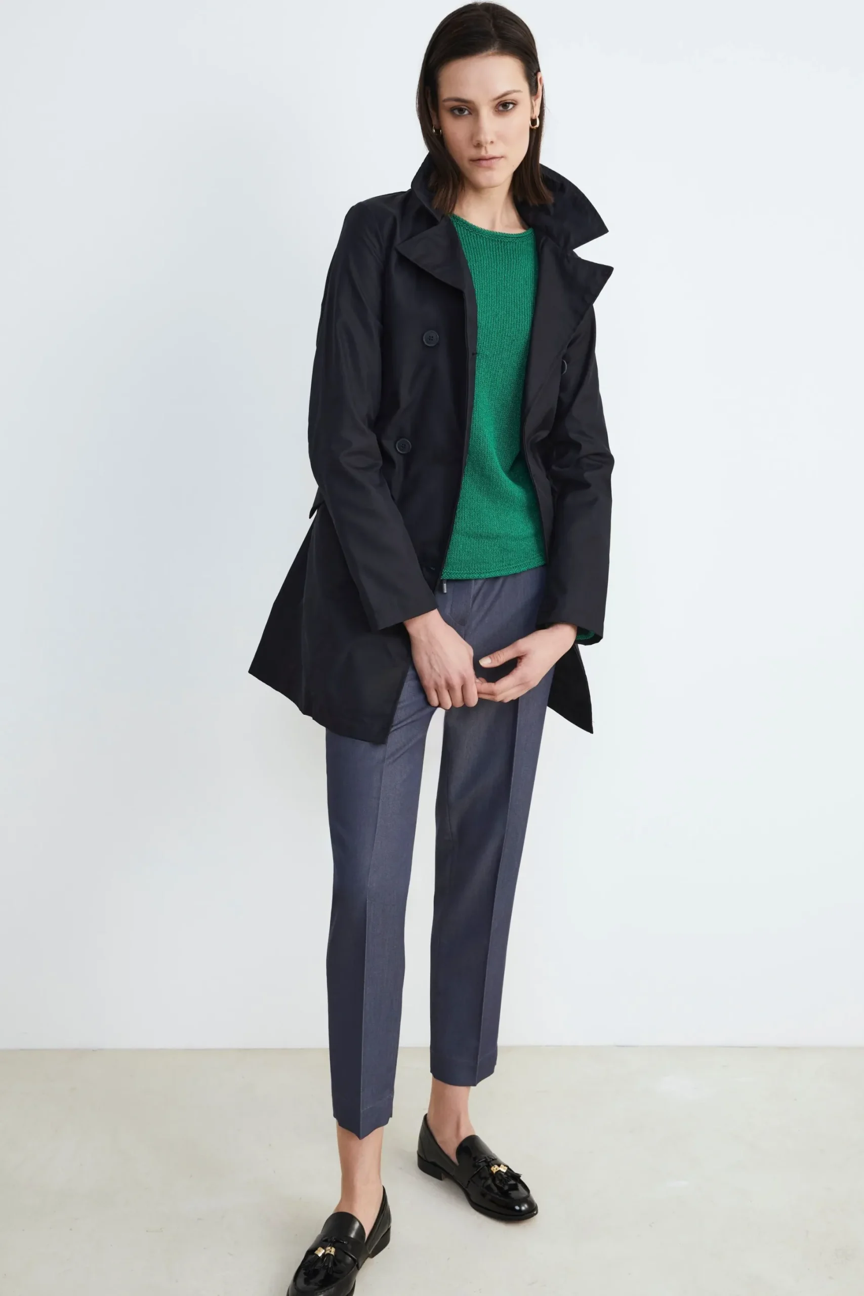 Trench donna elegante - NAVY